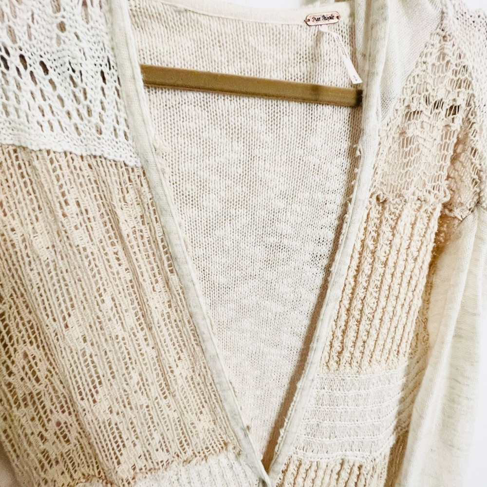 Free People Boho Patchwork Knit Duster Cardigan |… - image 9